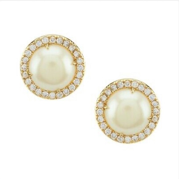 Kate Spade Pave Pearl Earrings - Picture 2 of 3